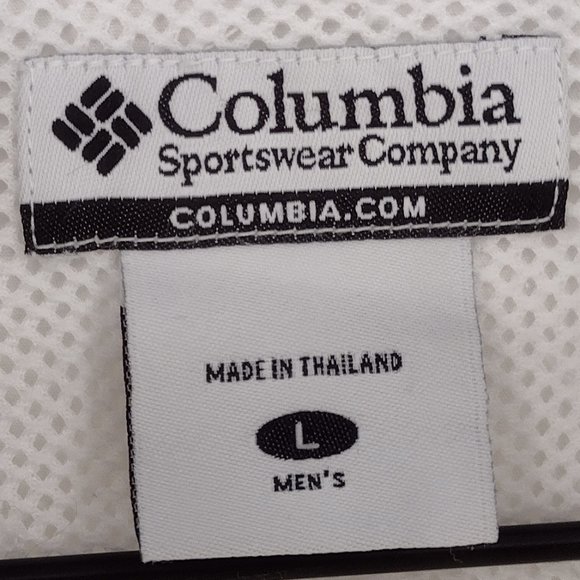 Columbia Fishing Caped Vented Front Pockets White Short Sleeve Button Up Shirt - Picture 5 of 7